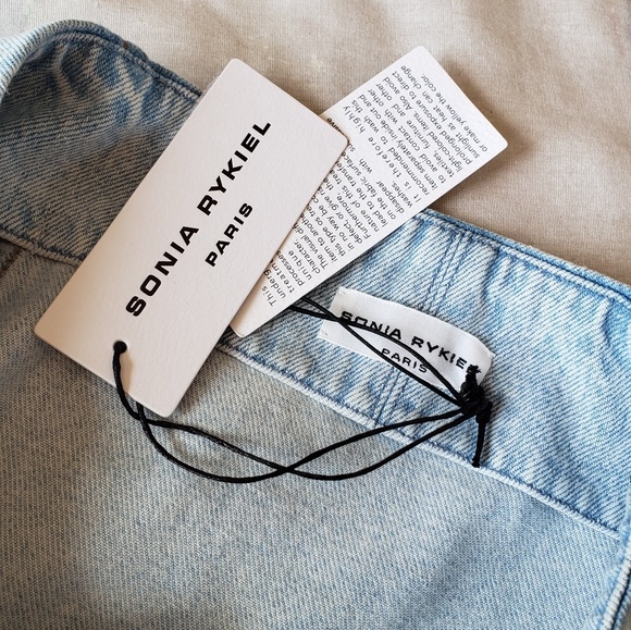 Sonia rykiel Light wash denim skirt with buckle - Picture 3 of 4